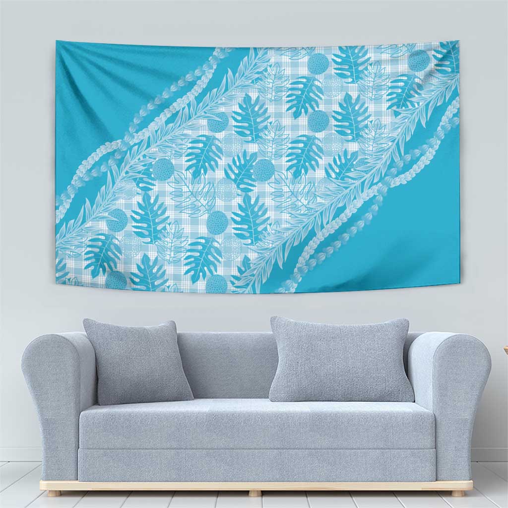 Hawaii Breadfruit Palaka Tapestry Polu Maile Lei - Polynesian Pride