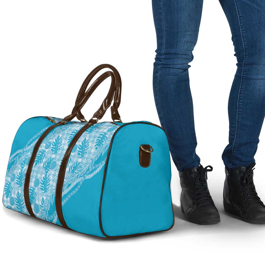 Hawaii Breadfruit Palaka Travel Bag Polu Maile Lei - Polynesian Pride