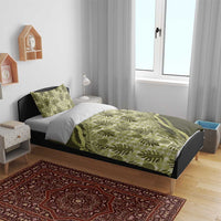 Hawaii Breadfruit Palaka Bedding Set Omaomao Maile Lei - Polynesian Pride