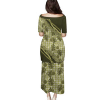 Hawaii Breadfruit Palaka Puletasi Omaomao Maile Lei - Polynesian Pride