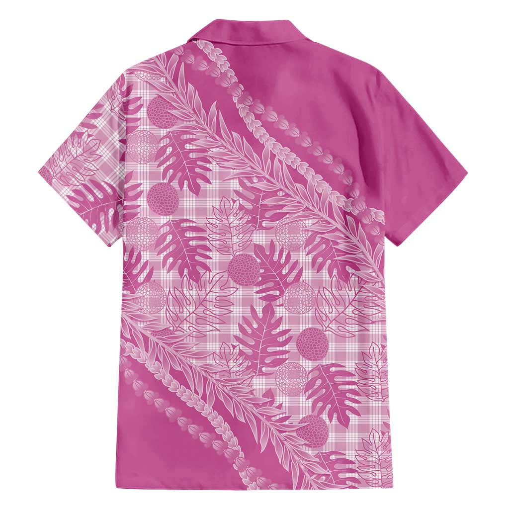 Hawaii Breadfruit Palaka Family Matching Summer Maxi Dress and Hawaiian Shirt Omaomao Ulaula Maile Lei - Polynesian Pride