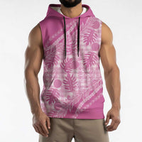 Hawaii Breadfruit Palaka Sleeveless Hoodie Omaomao Ulaula Maile Lei LT9 - Polynesian Pride