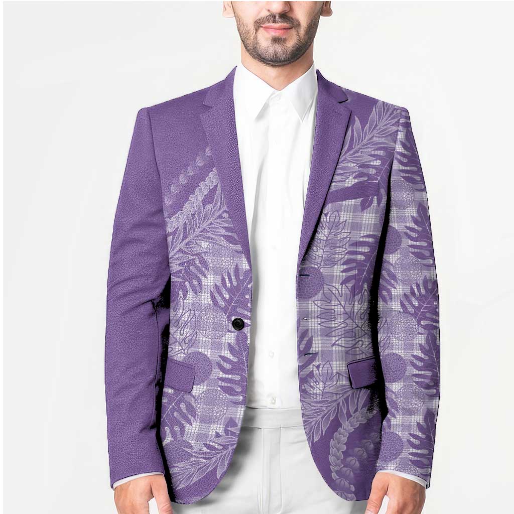 Hawaii Breadfruit Palaka Blazer Poni Maile Lei - Polynesian Pride