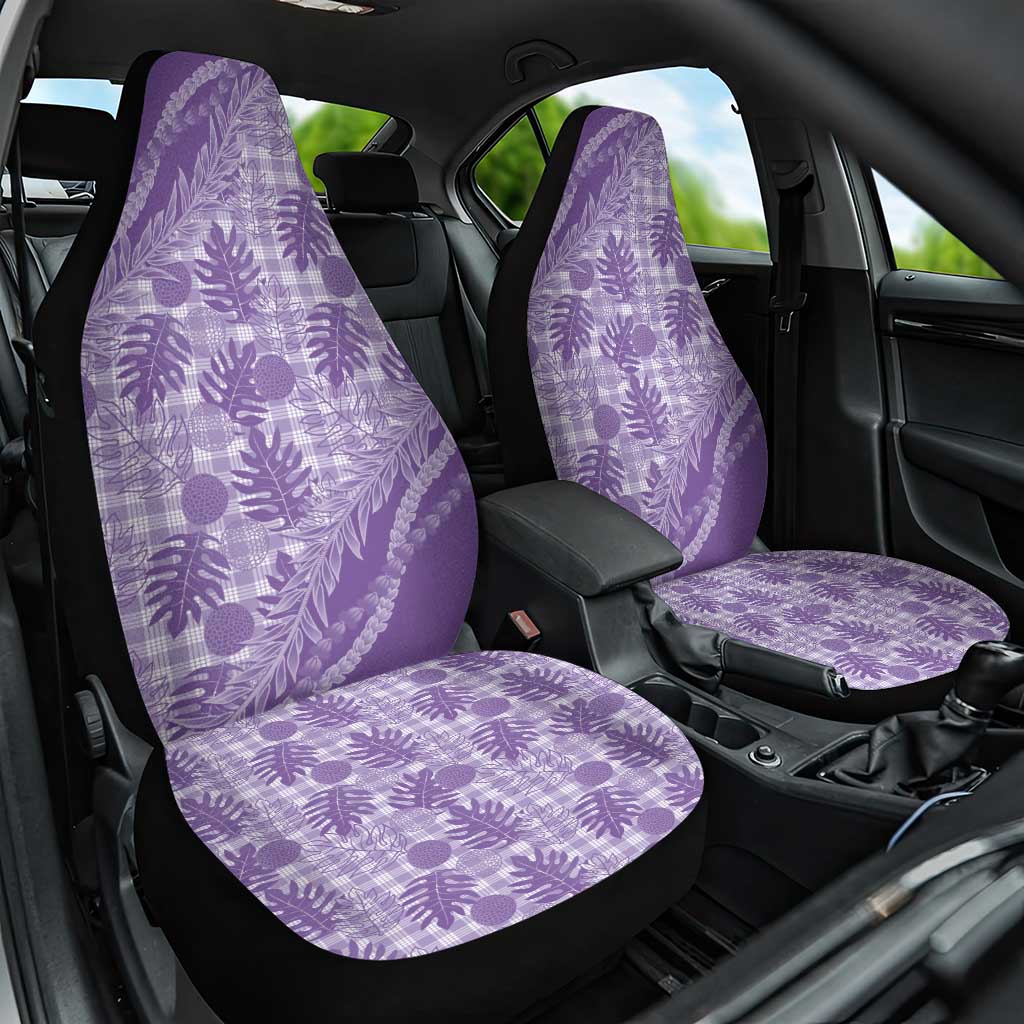 Hawaii Breadfruit Palaka Car Seat Cover Poni Maile Lei - Polynesian Pride