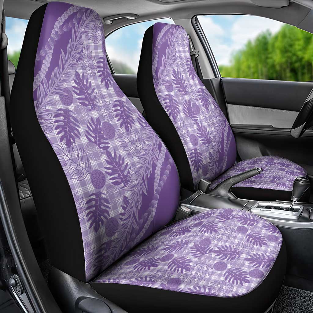 Hawaii Breadfruit Palaka Car Seat Cover Poni Maile Lei - Polynesian Pride