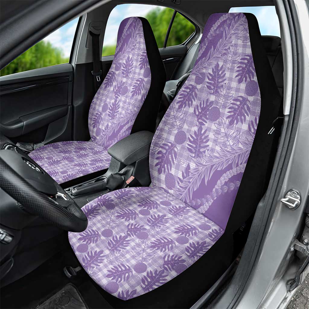 Hawaii Breadfruit Palaka Car Seat Cover Poni Maile Lei - Polynesian Pride