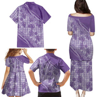 Hawaii Breadfruit Palaka Family Matching Puletasi and Hawaiian Shirt Poni Maile Lei LT9 - Polynesian Pride