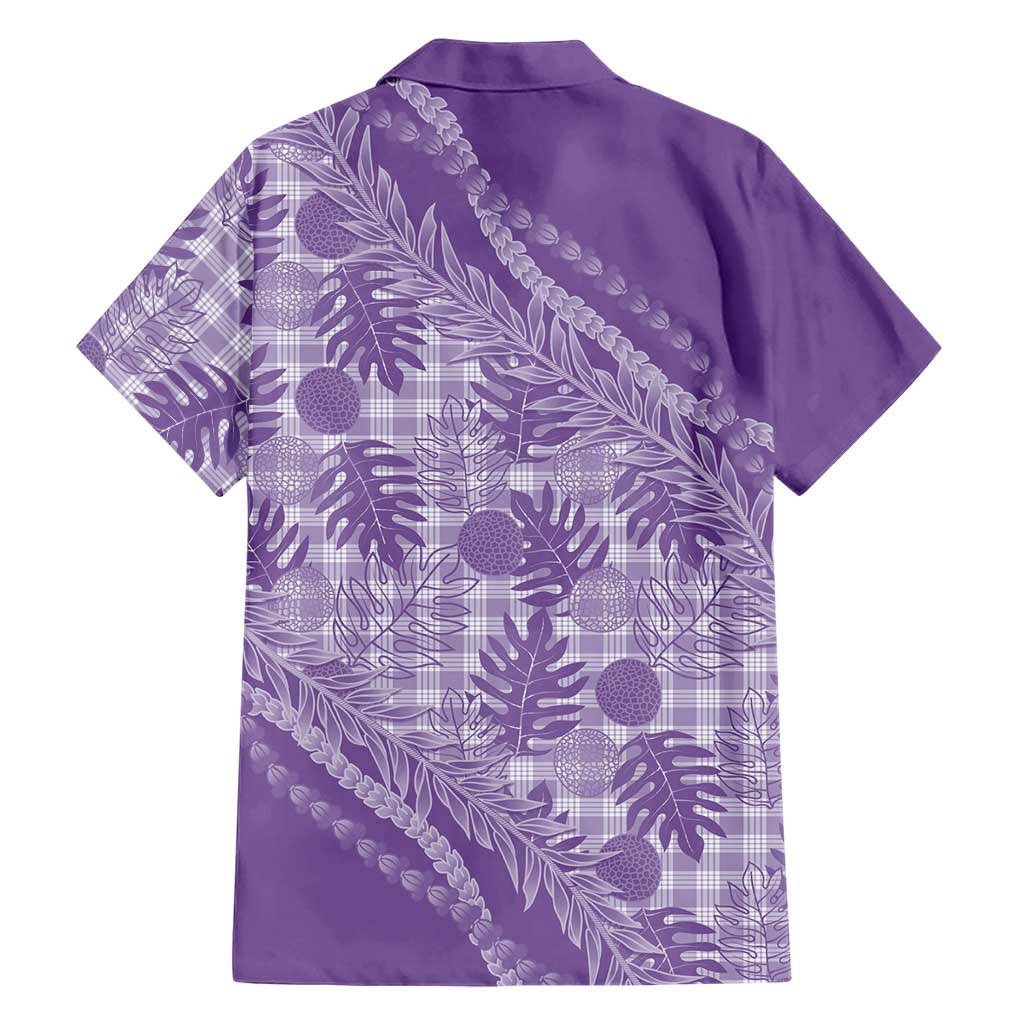 Hawaii Breadfruit Palaka Family Matching Puletasi and Hawaiian Shirt Poni Maile Lei LT9 - Polynesian Pride