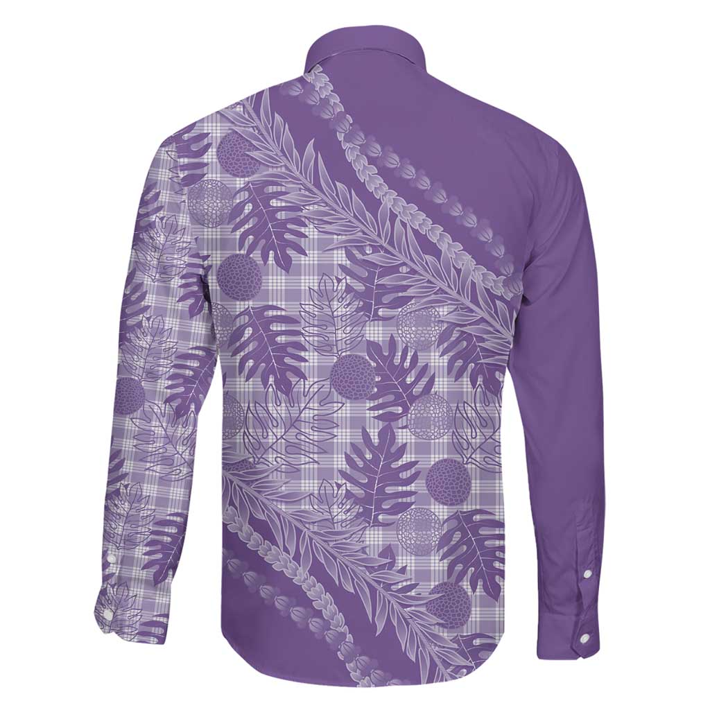 Hawaii Breadfruit Palaka Family Matching Puletasi and Hawaiian Shirt Poni Maile Lei LT9 - Polynesian Pride