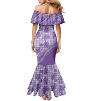 Hawaii Breadfruit Palaka Mermaid Dress Poni Maile Lei - Polynesian Pride