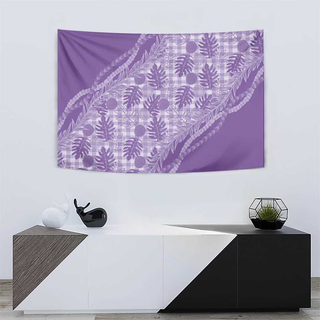 Hawaii Breadfruit Palaka Tapestry Poni Maile Lei - Polynesian Pride
