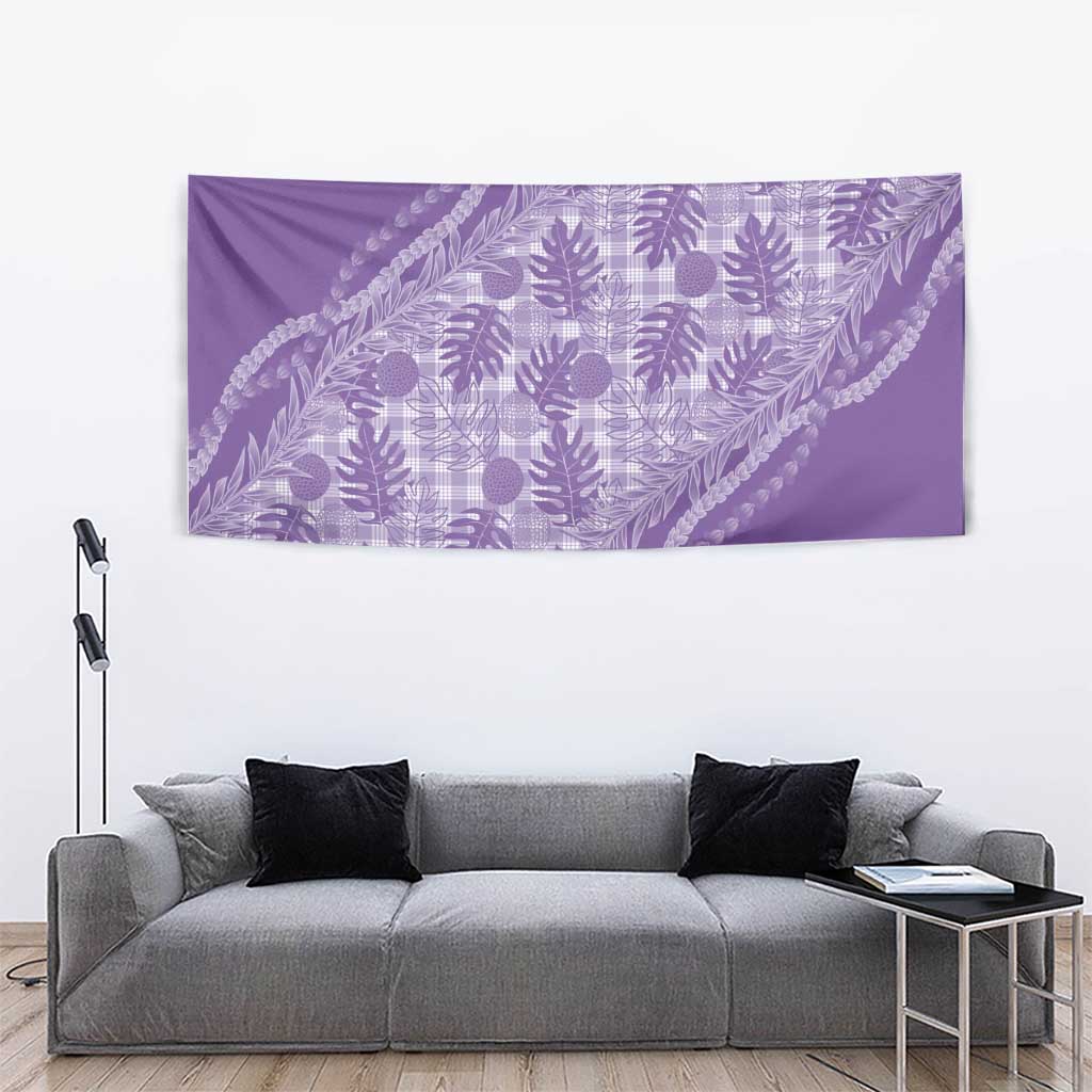 Hawaii Breadfruit Palaka Tapestry Poni Maile Lei - Polynesian Pride