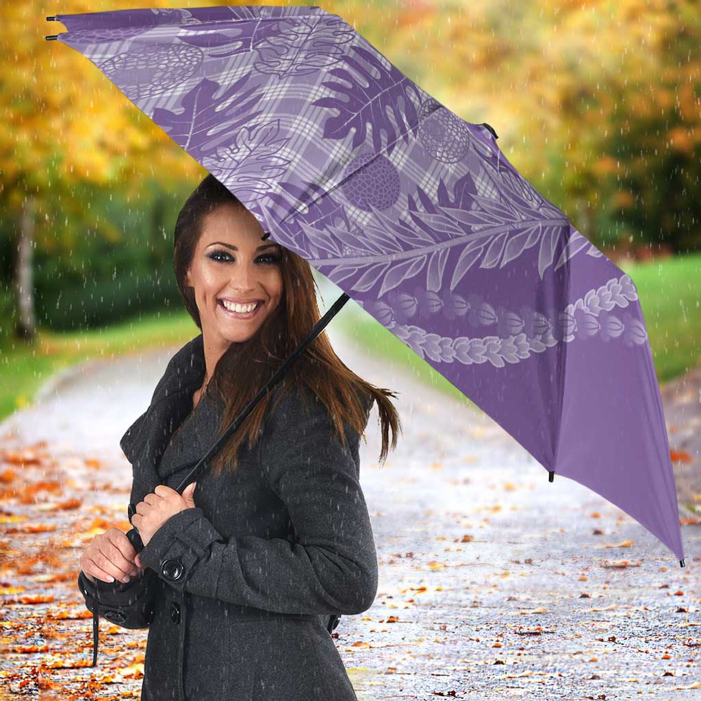 Hawaii Breadfruit Palaka Umbrella Poni Maile Lei - Polynesian Pride