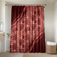 Hawaii Breadfruit Palaka Bathroom Set Ulaula Maile Lei - Polynesian Pride