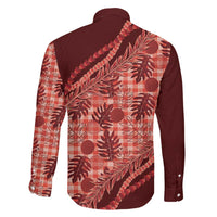 Hawaii Breadfruit Palaka Family Matching Puletasi and Hawaiian Shirt Ulaula Maile Lei LT9 - Polynesian Pride
