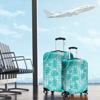 Hawaii Breadfruit Palaka Luggage Cover Polu Opal Maile Lei - Polynesian Pride