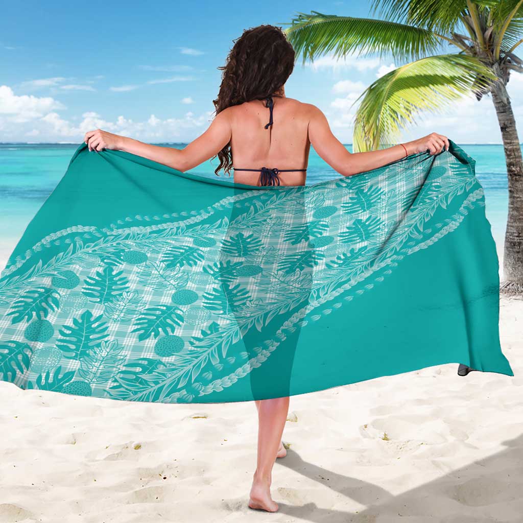 Hawaii Breadfruit Palaka Sarong Polu Opal Maile Lei - Polynesian Pride