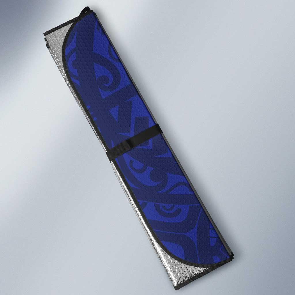 American Samoa Heart Tribal Personalized Auto Sun Shade Polynesian Patterns