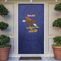 American Samoa Heart Tribal Personalized Door Cover Polynesian Patterns