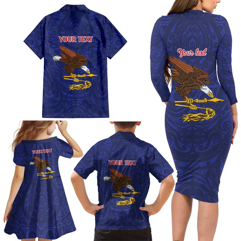 American Samoa Heart Tribal Personalized Family Matching Long Sleeve Bodycon Dress and Hawaiian Shirt Polynesian Patterns