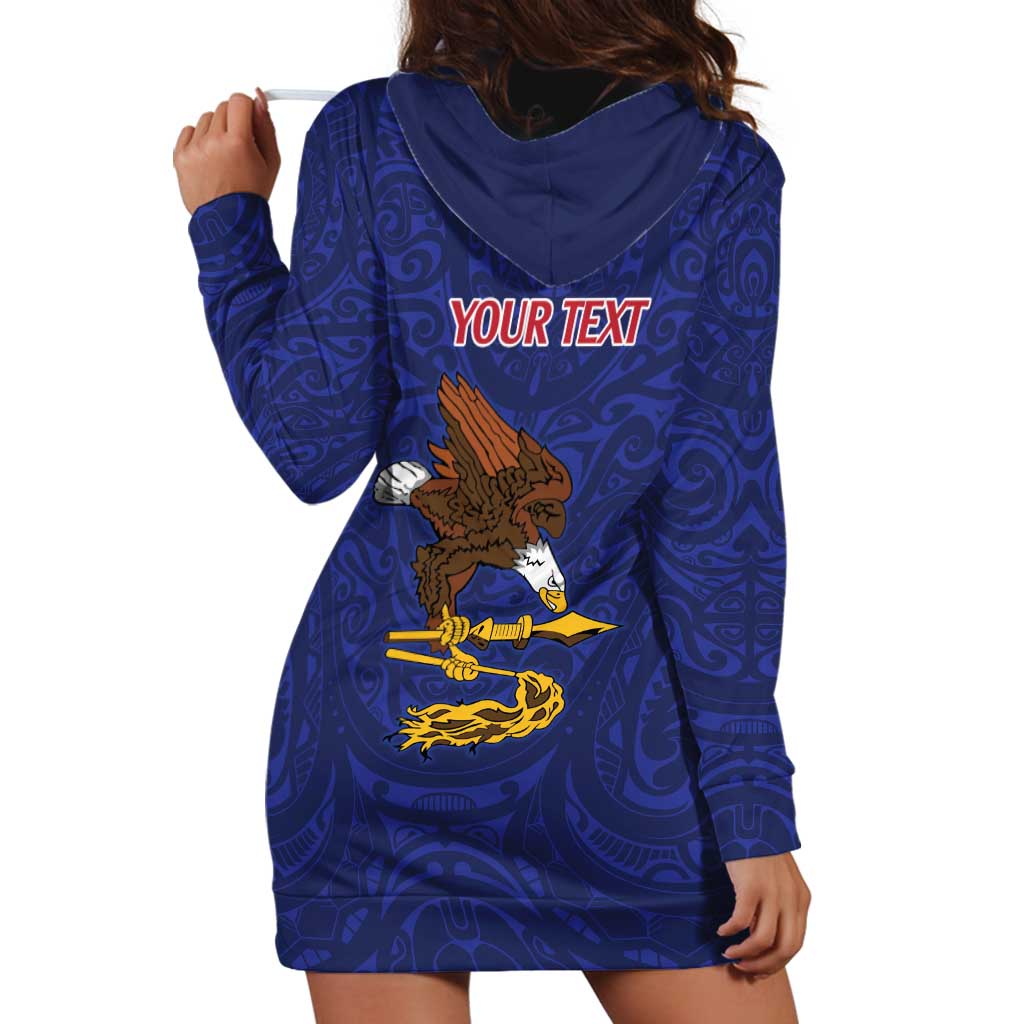 American Samoa Heart Tribal Personalized Hoodie Dress Polynesian Patterns