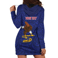 American Samoa Heart Tribal Personalized Hoodie Dress Polynesian Patterns