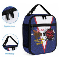American Samoa Heart Tribal Personalized Lunch Bag Polynesian Patterns LT9 - Polynesian Pride