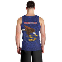 American Samoa Heart Tribal Personalized Men Tank Top Polynesian Patterns