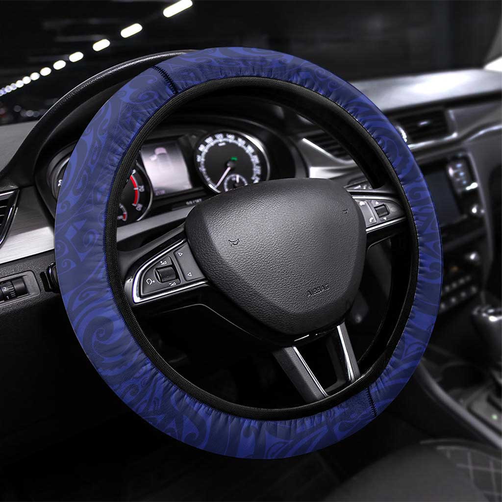American Samoa Heart Tribal Steering Wheel Cover Polynesian Patterns