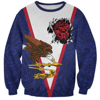 American Samoa Heart Tribal Personalized Sweatshirt Polynesian Patterns