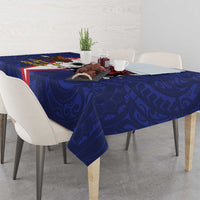American Samoa Heart Tribal Personalized Tablecloth Polynesian Patterns