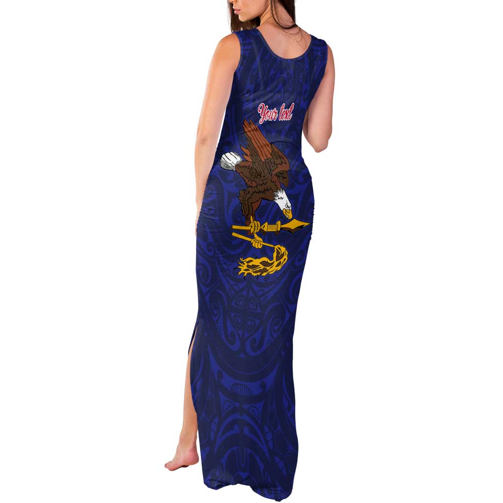 American Samoa Heart Tribal Personalized Tank Maxi Dress Polynesian Patterns