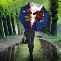 American Samoa Heart Tribal Personalized Umbrella Polynesian Patterns