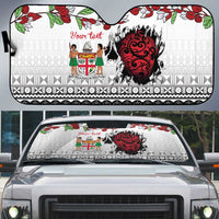 Fiji Heart Tribal Personalised Auto Sun Shade Polynesian Patterns