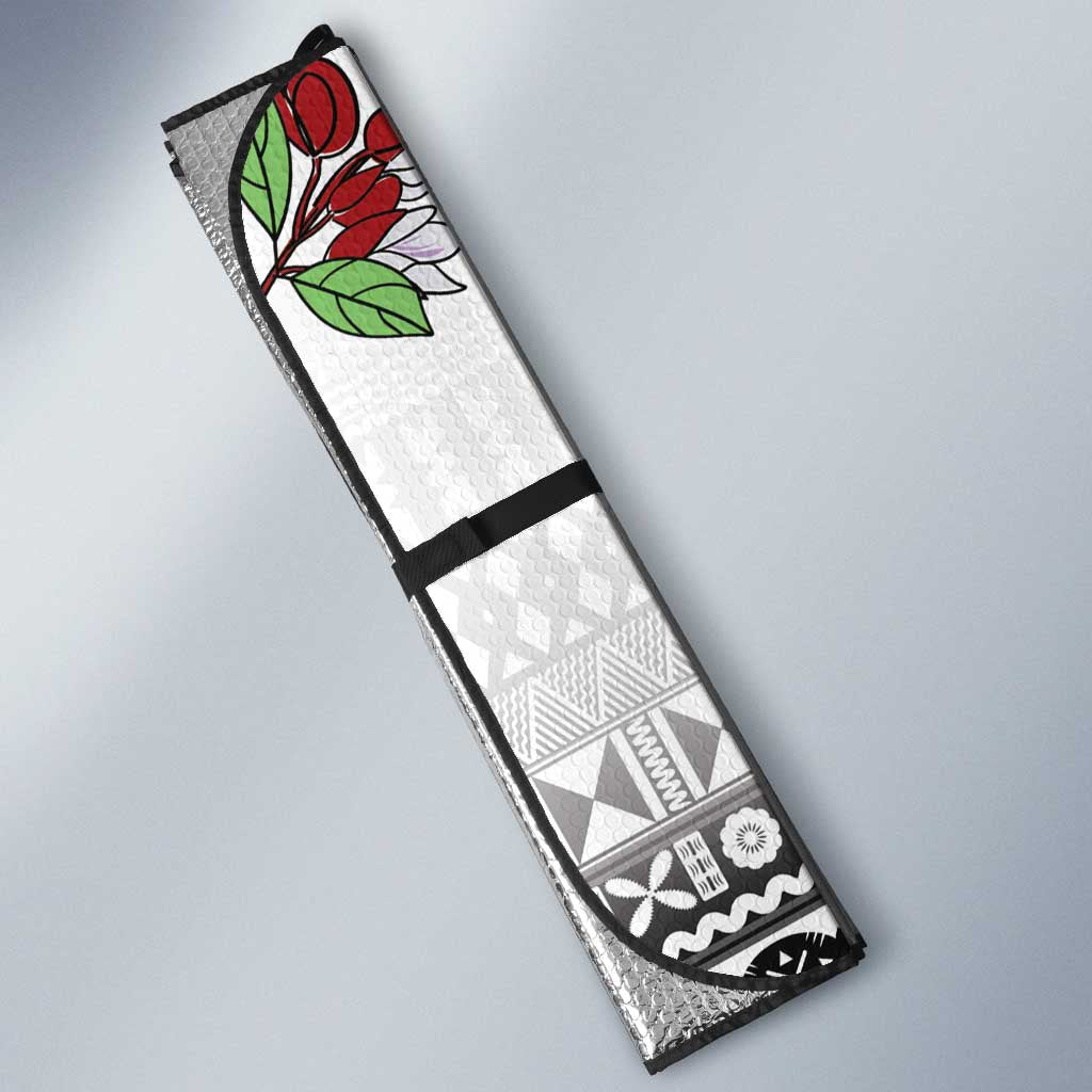 Fiji Heart Tribal Personalised Auto Sun Shade Polynesian Patterns
