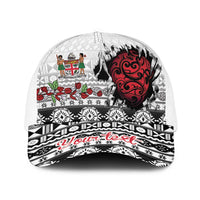 Fiji Heart Tribal Personalised Baseball Net Cap Polynesian Patterns