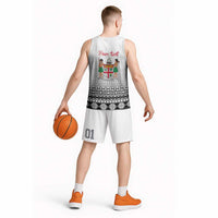 Fiji Heart Tribal Personalised Basketball Jersey Polynesian Patterns