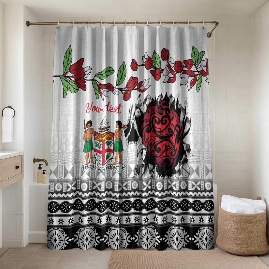 Fiji Heart Tribal Personalised Bathroom Set Polynesian Patterns