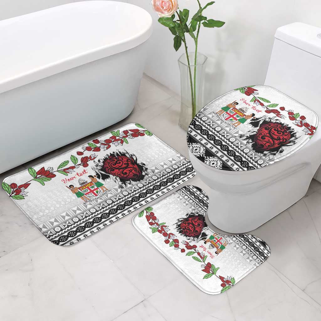 Fiji Heart Tribal Personalised Bathroom Set Polynesian Patterns