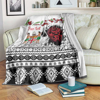 Fiji Heart Tribal Personalised Blanket Polynesian Patterns