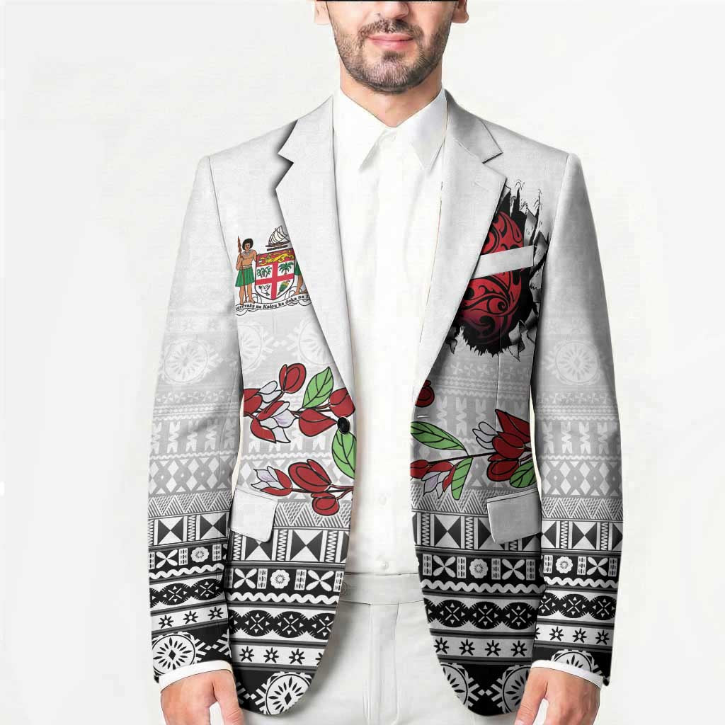 Fiji Heart Tribal Personalised Blazer Polynesian Patterns