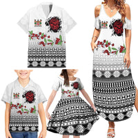 Fiji Heart Tribal Personalised Family Matching Summer Maxi Dress and Hawaiian Shirt Polynesian Patterns