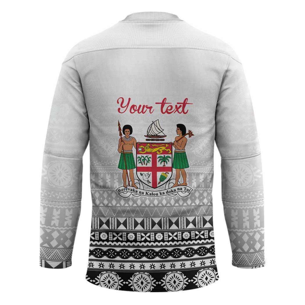 Fiji Heart Tribal Personalised Hockey Jersey Polynesian Patterns