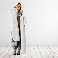 Fiji Heart Tribal Personalised Hooded Blanket Polynesian Patterns