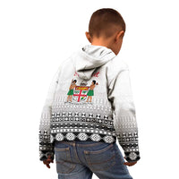 Fiji Heart Tribal Personalised Kid Hoodie Polynesian Patterns
