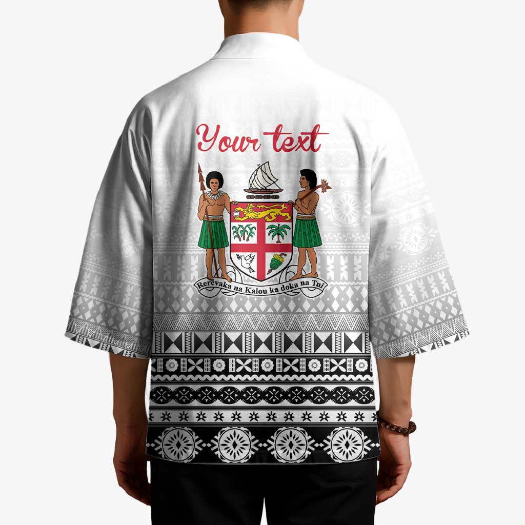 Fiji Heart Tribal Personalised Kimono Polynesian Patterns