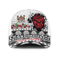 Fiji Heart Tribal Personalised Mesh Trucker Cap Polynesian Patterns