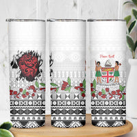 Fiji Heart Tribal Personalised Skinny Tumbler Polynesian Patterns