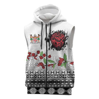 Fiji Heart Tribal Personalised Sleeveless Zip Hoodie Polynesian Patterns