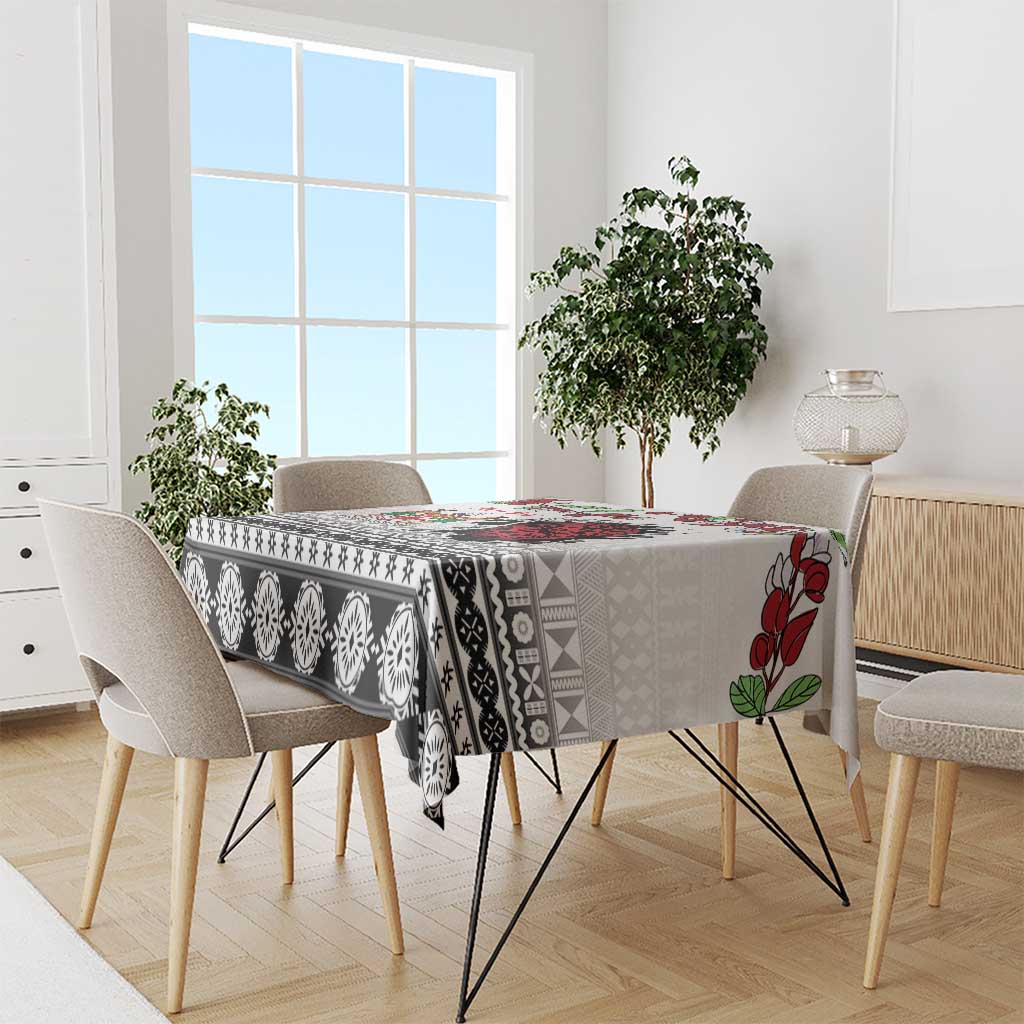 Fiji Heart Tribal Personalised Tablecloth Polynesian Patterns